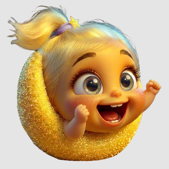 Early illustration of Luna, Sammy's little sister